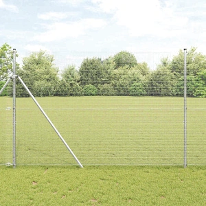 Заварена стоманена мрежа ограда 1.6 x 50 m - Поцинкована стомана
