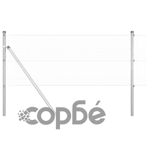 Заварена мрежеста ограда от поцинкована стомана 0.8 x 100 м сребриста ➤ топ цена ➤ sorbe.bg