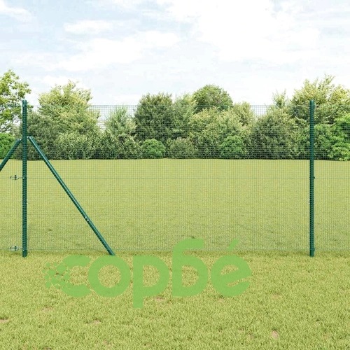 Заварена мрежеста ограда от стомана с PVC покритие зелена 1.4 x 50 m ➤ топ цена ➤ sorbe.bg