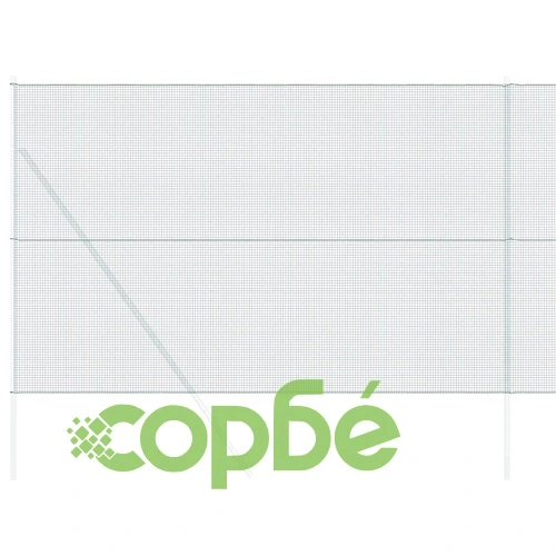 Заварена мрежеста ограда от стомана зелена 1.5x50м ➤ топ цена ➤ sorbe.bg