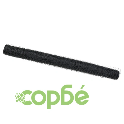 Шестоъгълна метална ограда с PVC покритие, сива, 1.2x100 м ➤ топ цена ➤ sorbe.bg