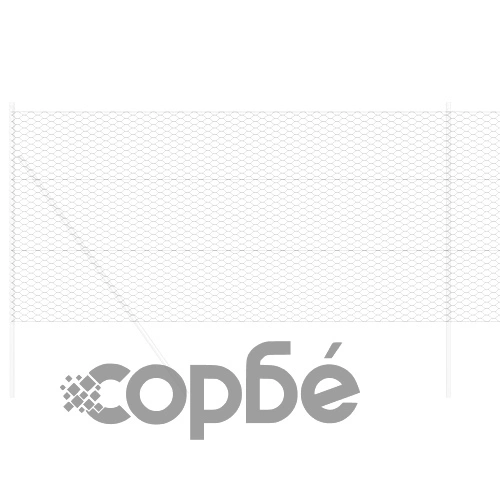 Шестоъгълна метална ограда с PVC покритие, сива, 1.2x100 м ➤ топ цена ➤ sorbe.bg