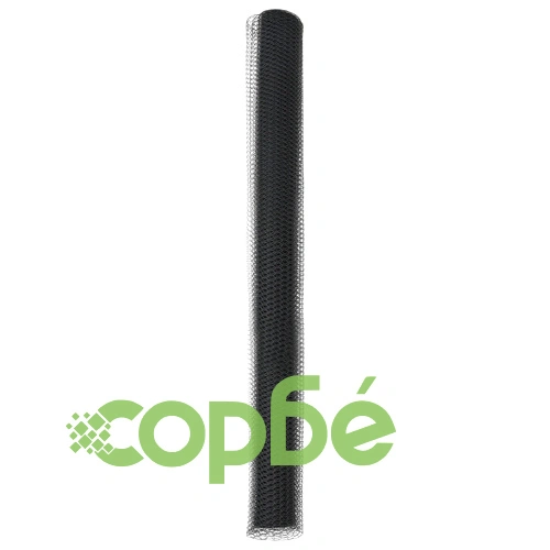 Шестоъгълна оградна мрежа от стомана с PVC покритие, сива, 1.5x100 м ➤ топ цена ➤ sorbe.bg
