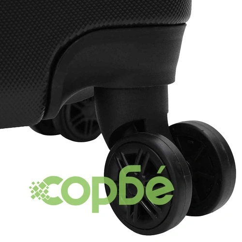 Комплект куфари с твърда обвивка ABS 3 броя черни 20 24 28 ➤ топ цена ➤ sorbe.bg