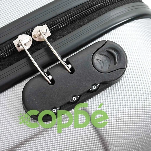 Комплект куфари с твърда обвивка 3 броя ABS пластмаса сребрист 20 24 28 ➤ топ цена ➤ sorbe.bg