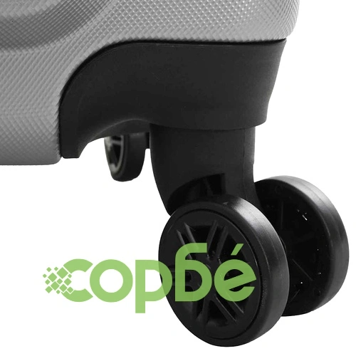 Комплект куфари с твърда обвивка 3 броя ABS пластмаса сребрист 20 24 28 ➤ топ цена ➤ sorbe.bg