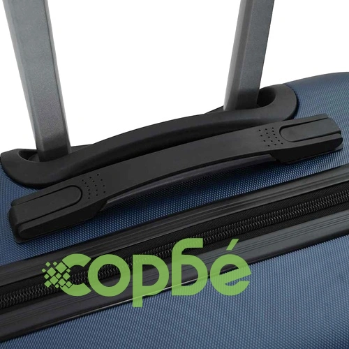 Комплект куфари с твърда обвивка 3 броя ABS пластмаса тъмносиньо 20 24 28 ➤ топ цена ➤ sorbe.bg