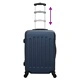 Комплект куфари с твърда обвивка 3 броя ABS пластмаса тъмносиньо 20 24 28