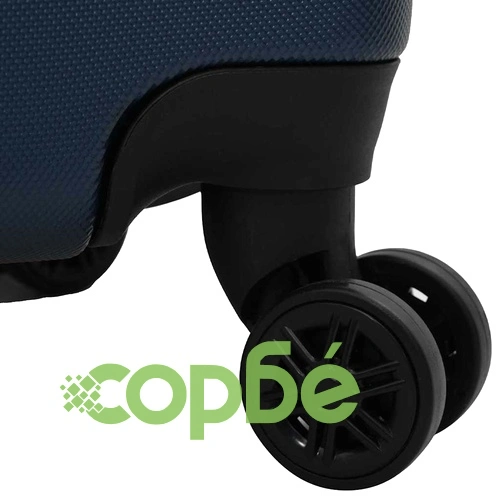 Комплект куфари с твърда обвивка 3 броя ABS пластмаса тъмносиньо 20 24 28 ➤ топ цена ➤ sorbe.bg