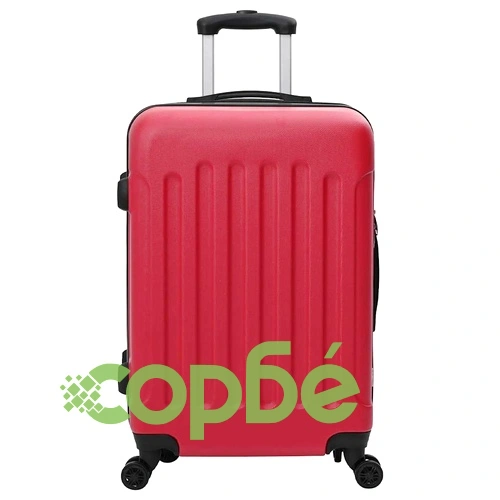 Комплект куфари с твърда обвивка 3 броя ABS пластмаса червени 50x31x78 см ➤ топ цена ➤ sorbe.bg