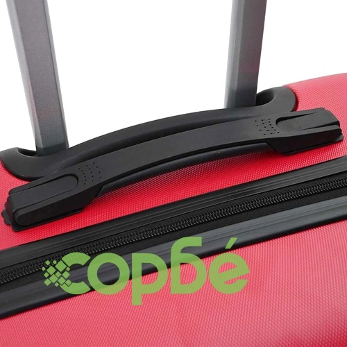 Комплект куфари с твърда обвивка 3 броя ABS пластмаса червени 50x31x78 см ➤ топ цена ➤ sorbe.bg