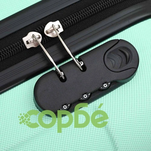 Комплект куфари с твърда обвивка 3 броя ABS пластмаса ментово зелен 20 24 28 ➤ топ цена ➤ sorbe.bg