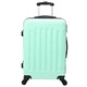 Комплект куфари с твърда обвивка 3 броя ABS пластмаса ментово зелен 20 24 28
