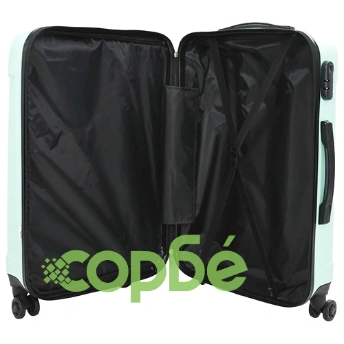 Комплект куфари с твърда обвивка 3 броя ABS пластмаса ментово зелен 20 24 28 ➤ топ цена ➤ sorbe.bg