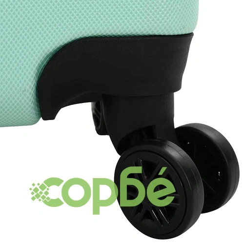 Комплект куфари с твърда обвивка 3 броя ABS пластмаса ментово зелен 20 24 28 ➤ топ цена ➤ sorbe.bg