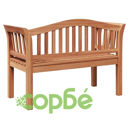 Градинска пейка от тиково дърво масив 120x53.5x85 см кафяво ➤ топ цена ➤ sorbe.bg