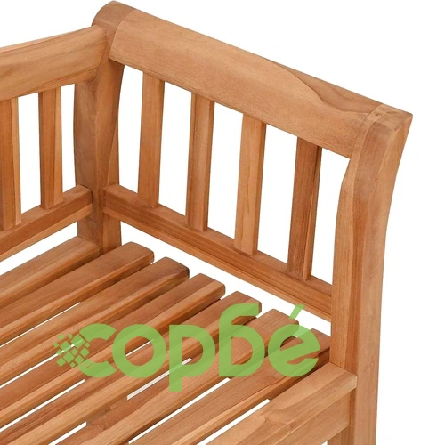 Градинска пейка от тиково дърво масив 120x53.5x85 см кафяво ➤ топ цена ➤ sorbe.bg