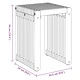 Комплект странични масички 3 броя от масивно тиково дърво 33x44.5x51 см