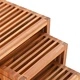 Комплект странични масички 3 броя от масивно тиково дърво 33x44.5x51 см