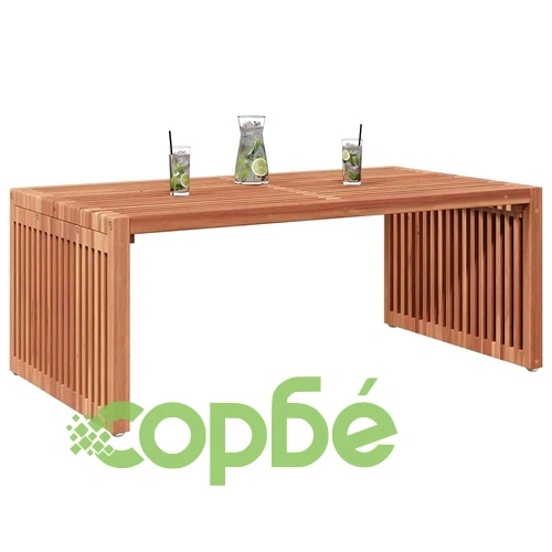 Странична градинска масичка от тиково дърво 90 x 50 x 36 см, кафяво ➤ топ цена ➤ sorbe.bg