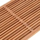 Градинска странична масичка от тиково дърво 110x55x35.5 см кафяво
