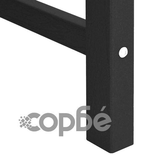 Градинска пейка Черно 120 x 59 x 88 см HDPE ➤ топ цена ➤ sorbe.bg