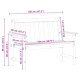 Градинска пейка Черно 120 x 59 x 88 см HDPE
