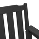 Градинска пейка Черно 120 x 59 x 88 см HDPE