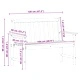Градинска пейка от HDPE пластмаса светлосива 120x59x88 см с възглавница