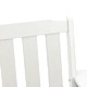 Градински столове за хранене 2 бр. бели HDPE пластмаса 65.5x59x88 см