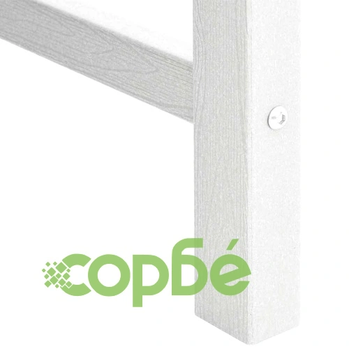 Градински столове за хранене 2 бр. бели HDPE пластмаса 65.5x59x88 см ➤ топ цена ➤ sorbe.bg