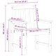 Градински столове за хранене 2 бр. черни пластмасови 65.5 x 59 x 88 см