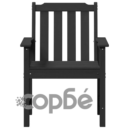 Градински столове за хранене 2 бр. черни пластмасови 65.5 x 59 x 88 см ➤ топ цена ➤ sorbe.bg