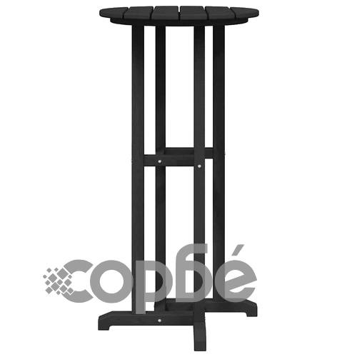 Бар маса Черно 55 x 55 x 107 см HDPE ➤ топ цена ➤ sorbe.bg