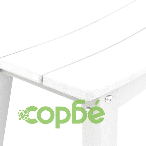 Бар столове 2 броя, бяло, HDPE пластмаса, 52 x 43 x 73,5 см ➤ топ цена ➤ sorbe.bg