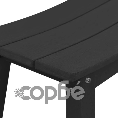 Бар столове 2 броя, черни, HDPE пластмаса, 52 x 43 x 73,5 см ➤ топ цена ➤ sorbe.bg