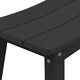 Бар столове 2 броя, черни, HDPE пластмаса, 52 x 43 x 73,5 см
