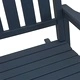 Градински люлеещ се стол от HDPE, морско синьо, 70 x 92 x 108 см