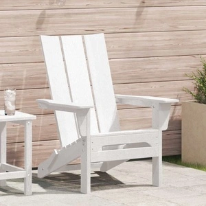 Сгъваем стол Adirondack, HDPE пластмаса, Бяло, 80,5 x 74,5 x 92 см