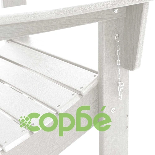 Сгъваем стол Adirondack, HDPE пластмаса, Бяло, 80,5 x 74,5 x 92 см ➤ топ цена ➤ sorbe.bg