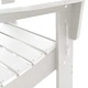 Сгъваем стол Adirondack, HDPE пластмаса, Бяло, 80,5 x 74,5 x 92 см