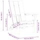 Сгъваем стол Adirondack, HDPE пластмаса, Бяло, 80,5 x 74,5 x 92 см