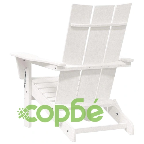 Сгъваем стол Adirondack, HDPE пластмаса, Бяло, 80,5 x 74,5 x 92 см ➤ топ цена ➤ sorbe.bg