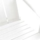 Сгъваем стол Adirondack, HDPE пластмаса, Бяло, 80,5 x 74,5 x 92 см