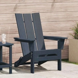 Сгъваем стол Adirondack, морско синьо, 74,5 x 80,5 x 90 см, HDPE