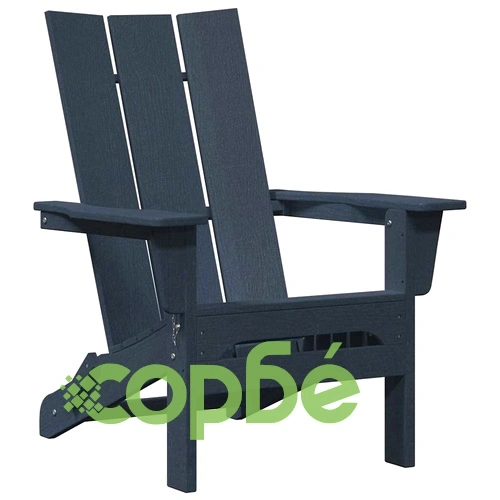 Сгъваем стол Adirondack, морско синьо, 74,5 x 80,5 x 90 см, HDPE ➤ топ цена ➤ sorbe.bg