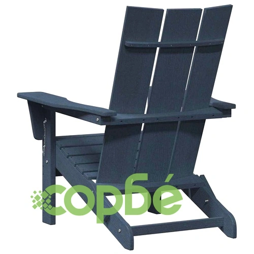 Сгъваем стол Adirondack, морско синьо, 74,5 x 80,5 x 90 см, HDPE ➤ топ цена ➤ sorbe.bg
