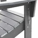 Сгъваем градински стол Adirondack светлосив 74.5x80.5x90 см HDPE