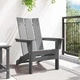 Сгъваем градински стол Adirondack светлосив 74.5x80.5x90 см HDPE