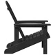 Стол Adirondack черен 74x82x92 см HDPE пластмаса